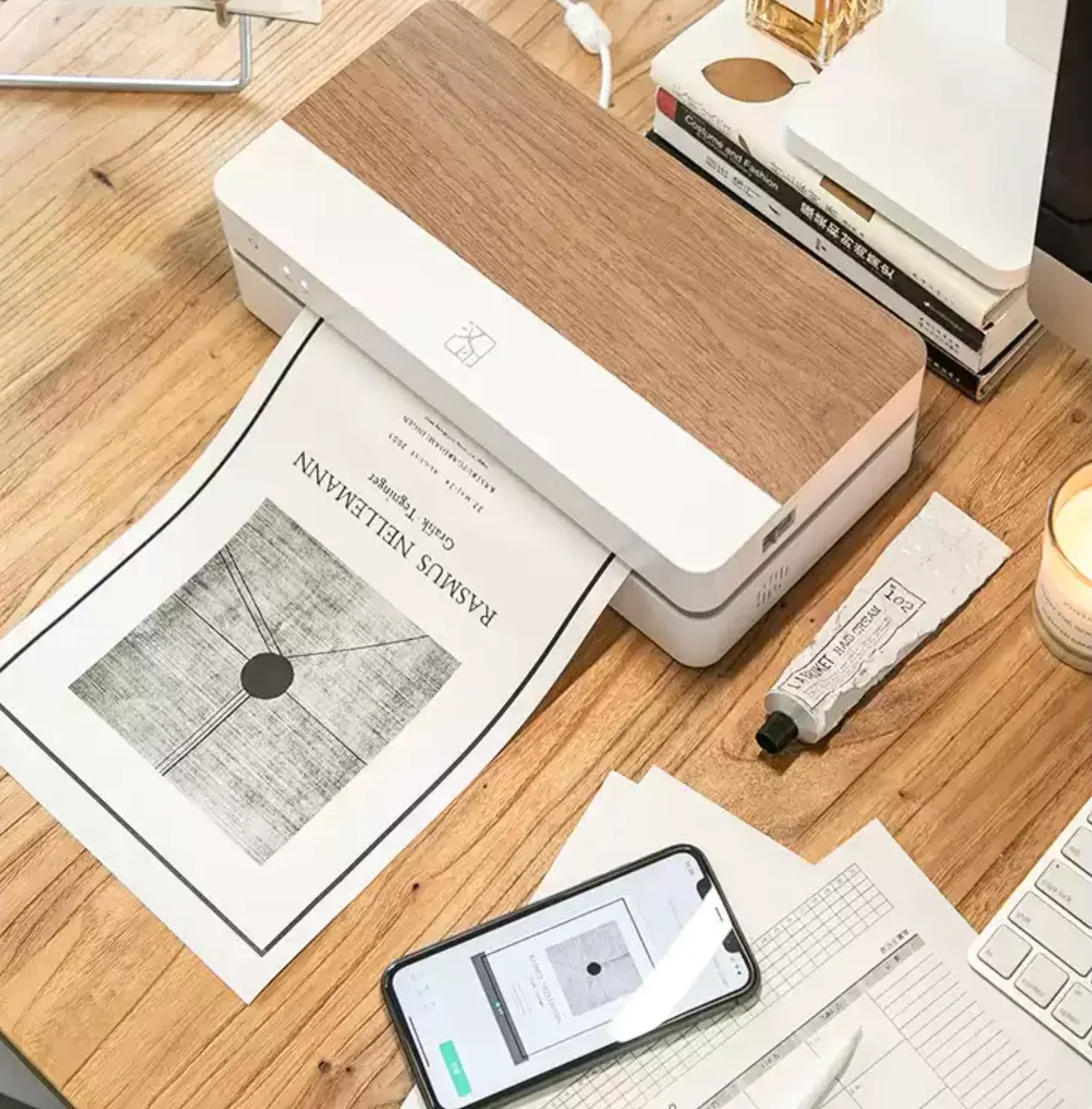 HPRT FT800 Портативный бесчернильный термопринтер формата А4 цветной мобильный USB BT