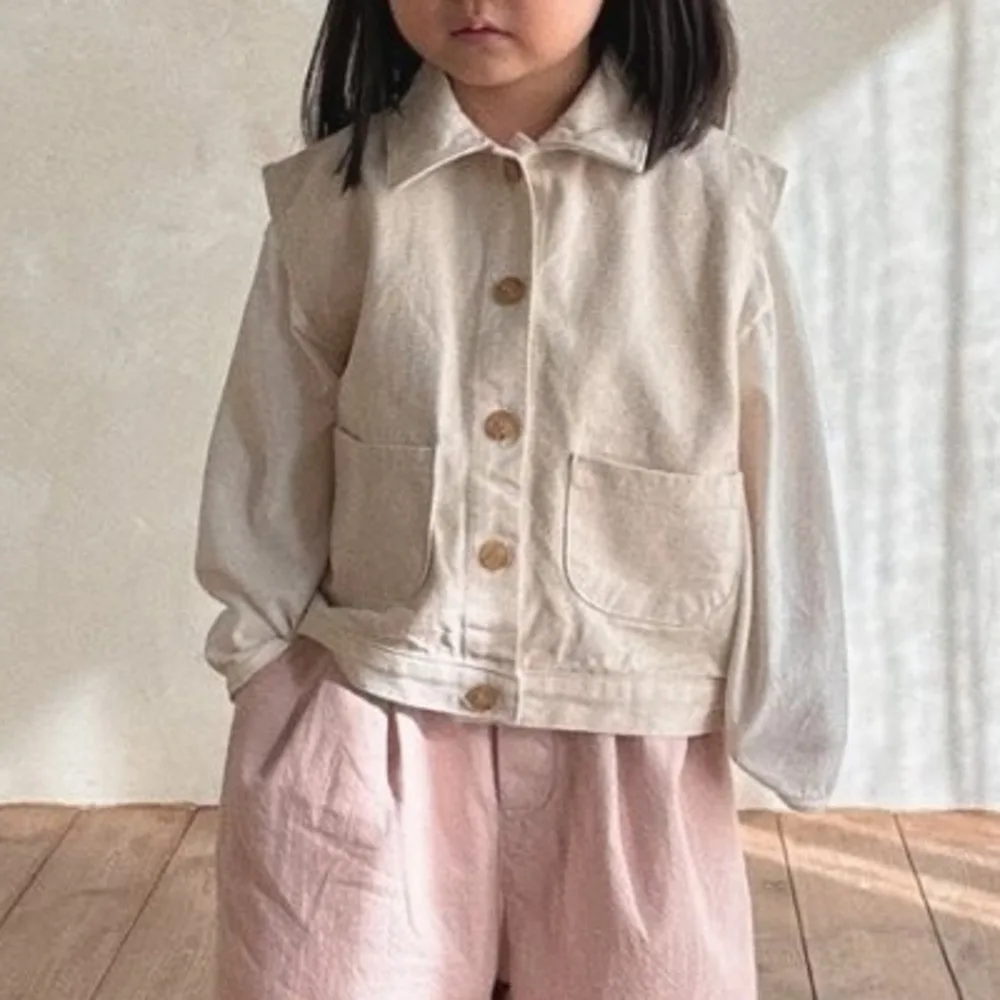 

Синяя джинсовая безрукавка для маленьких девочек, Джинсовая безрукавка для малышей, Повседневная однотонная Джинсовая безрукавка, верхняя одежда для мальчиков, детская одежда 2023