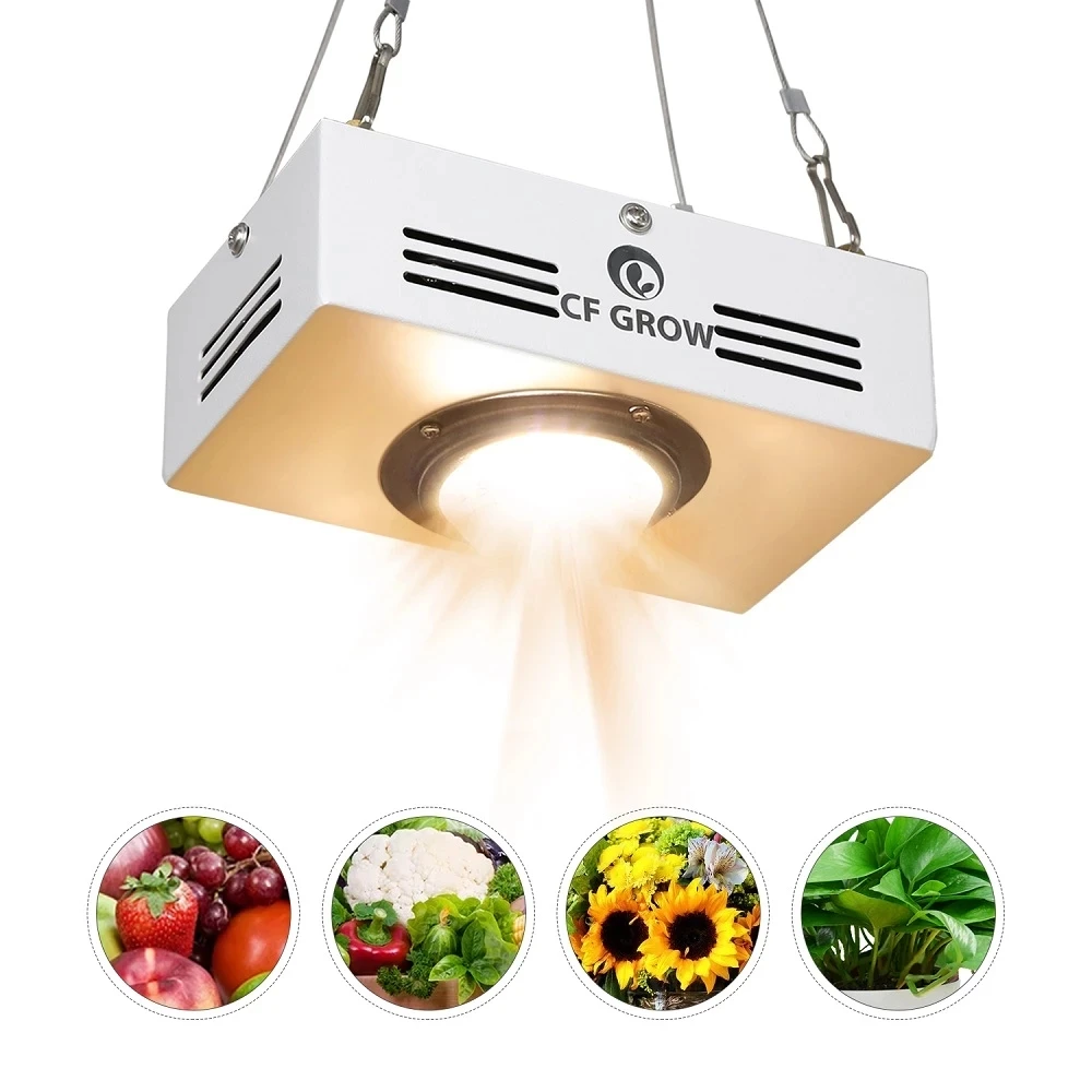 Фото COB LED Grow Light Полный спектр 150 Вт 3000 К 3500 К 5000 К 85-265 В Светодиодная лампа для выращивания растений для комнатной палатки Теплицы Гидропонные растения №5