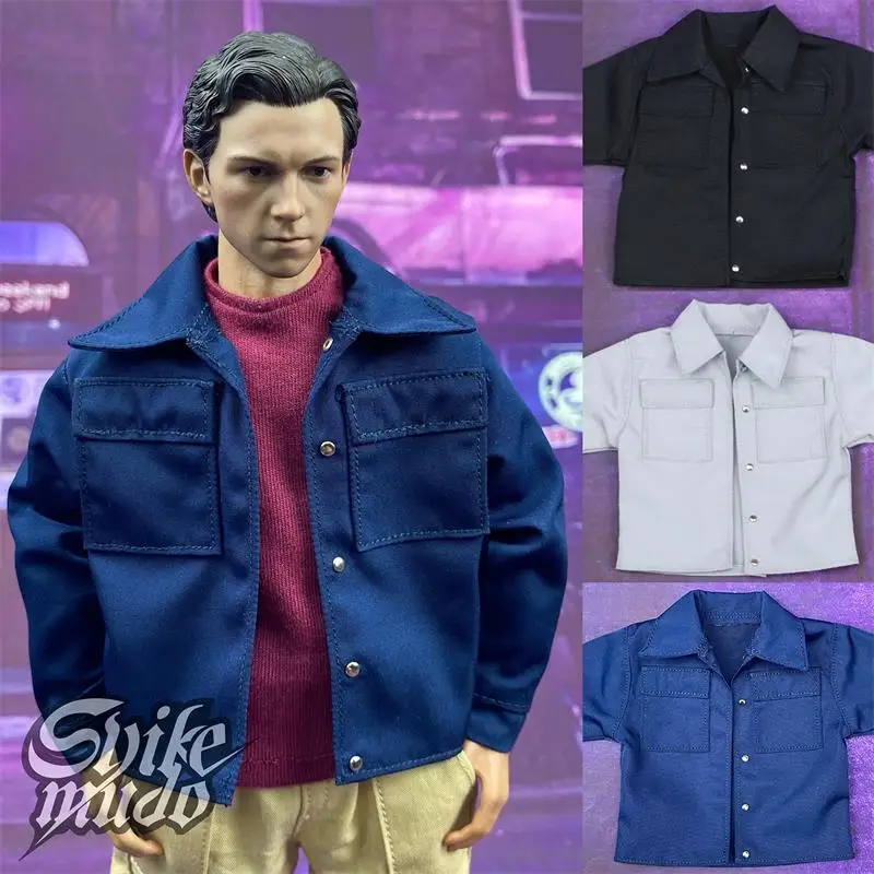 

Big Sales 1/6 Fashion Trendy For Boys Long Sleeves Shirt Tops Jacket No Body Fit 12" Male Action Figure Collectable