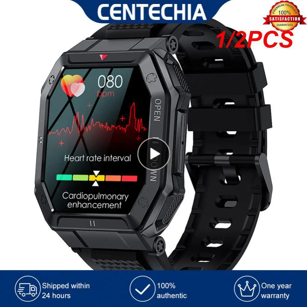 

1/2 шт. 2022 мужские Смарт-часы 350 мАч с большой батареей, спортивные часы, фитнес-трекер, водонепроницаемые Смарт-часы для