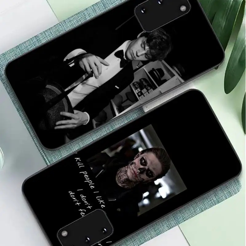

Evan Peters Black Phone Case for Samsung S10 21 20 9 8 plus lite S20 UlTRA 7edge