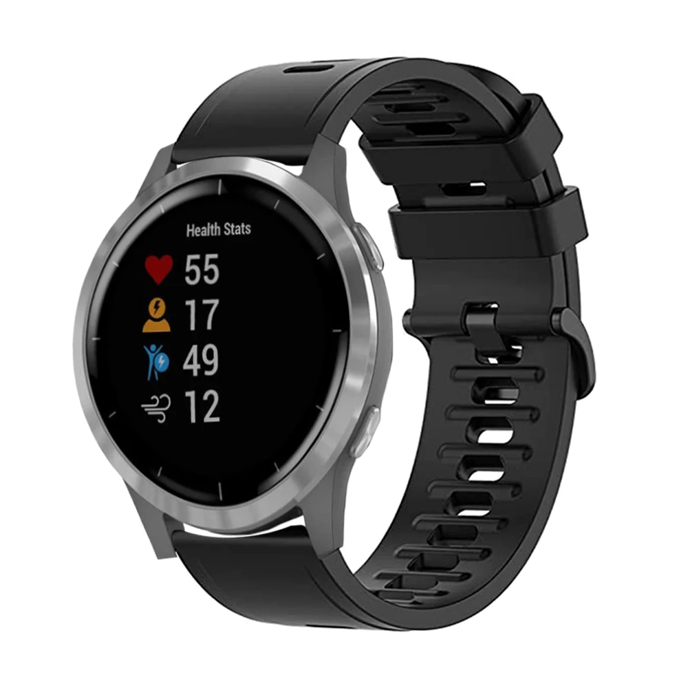 

Silicone Watchband for Garmin Vivoactive 3 4 HR Watch Band for Garmin Sq Active Move Venu 2 Bracelet Belt Wrist Strap 20mm 22mm