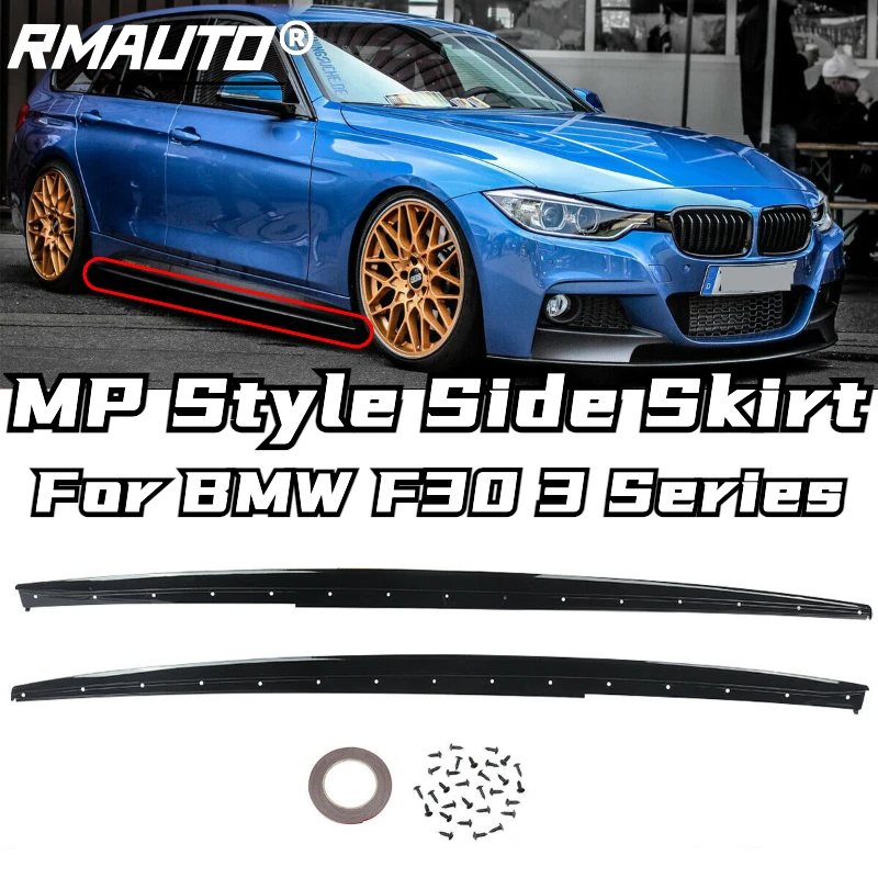 

RMAUTO MP Sport Side Skirt Extension Car Winglet Splitters Lip For BMW F30 3 Series F35 F80 M3 2013-2019 Side Skirt Body Styling