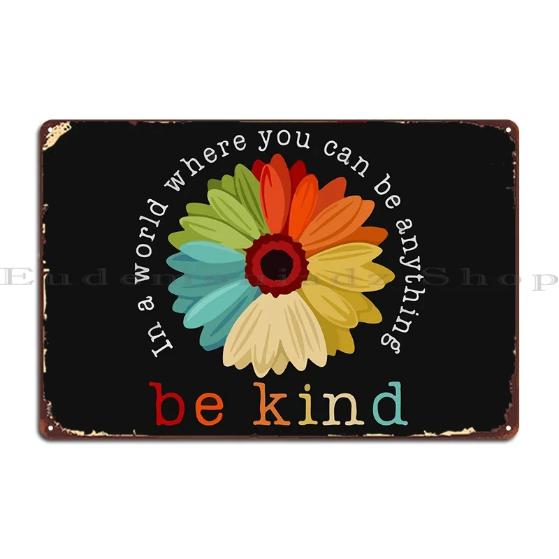 В мире, где вы можете, металлический плакат с табличкой, Настенный декор, персонаж ржавой дома, Настенная роспись, жестяной плакат