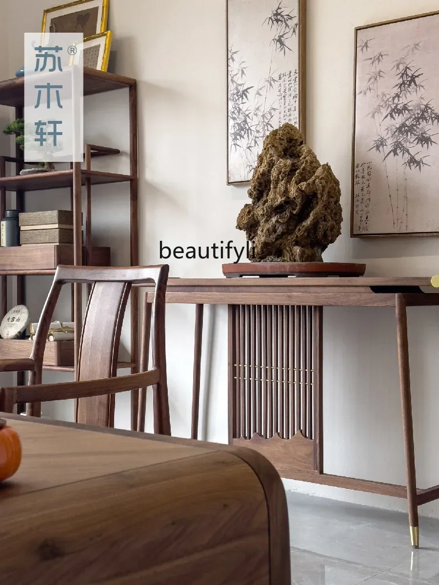 Новый Полосатый стеллаж в китайском стиле шкаф для крыльца из массива дерева