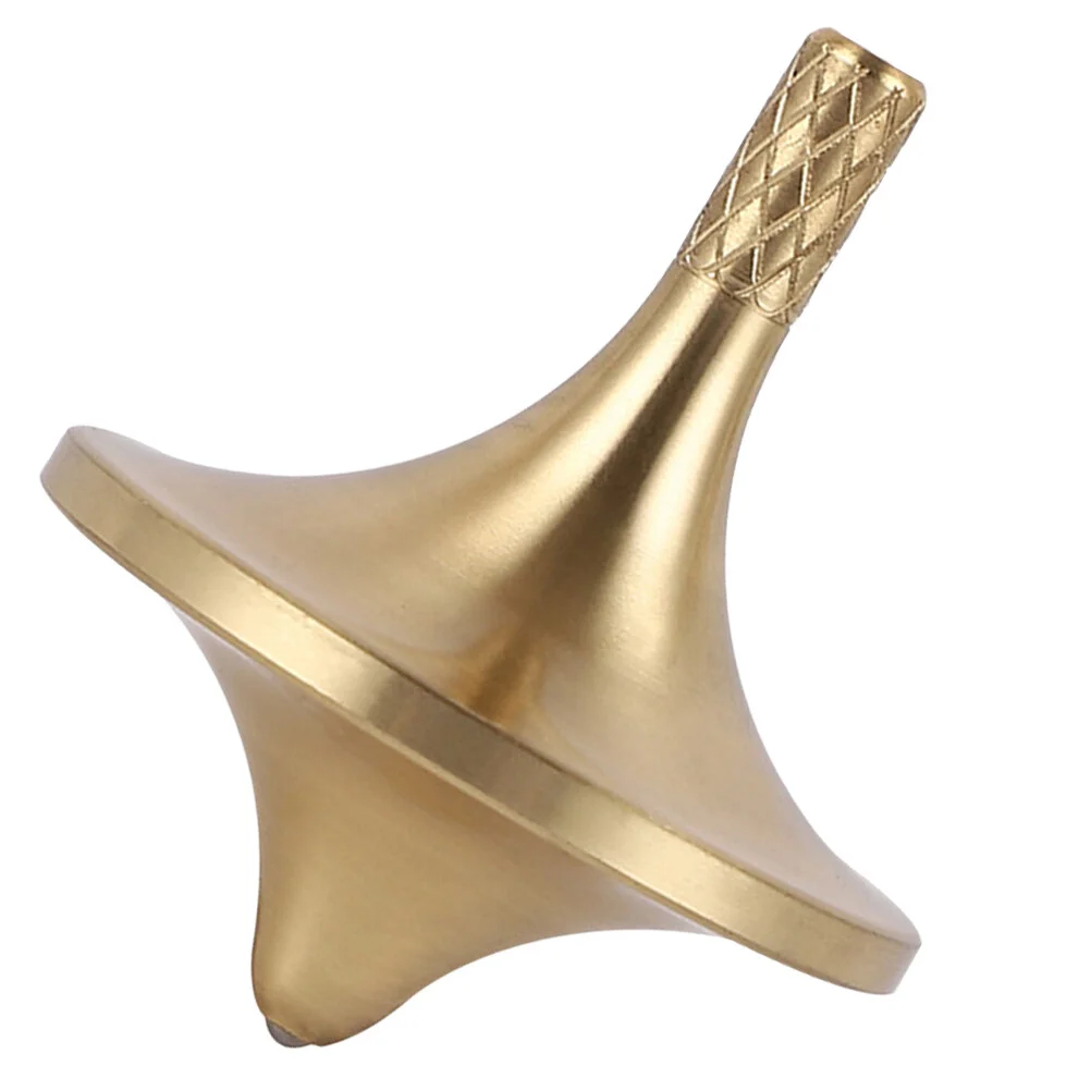 

Top Wear-resistant Kids Gyro Portable Toy Copper Toys Colorful Tops Child