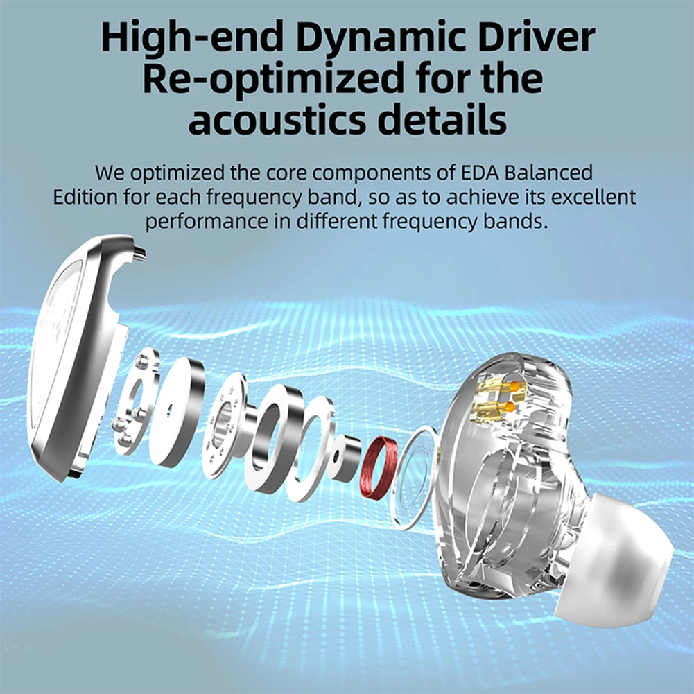 Наушники-вкладыши KZ-EDA с монитором