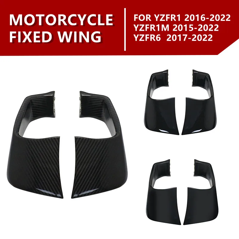 Motorcycle Windshield Fairing Wing for Yamaha YZF-R1 2015 - 2022 YZF-R6 2017 - 2022 R1M 2015 - 2022 Aerodynamic Winglets
