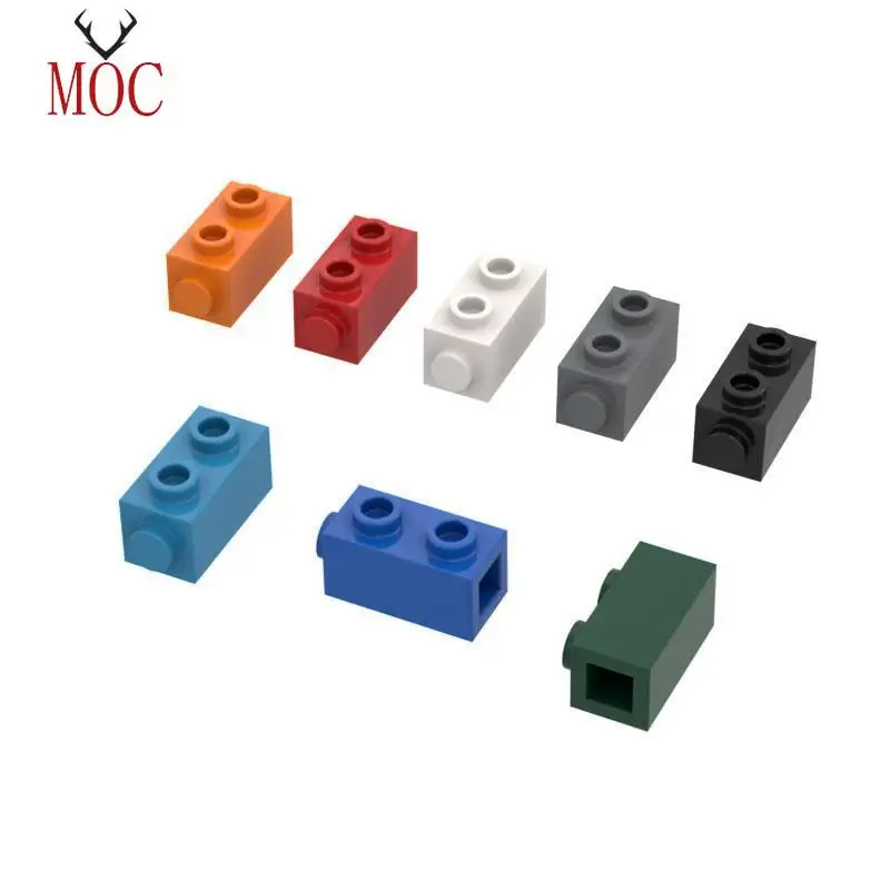 

Building Blocks Technicalal Parts1x1x2 single side brick with double bumps MOC Compatible With brands toys for children 32952