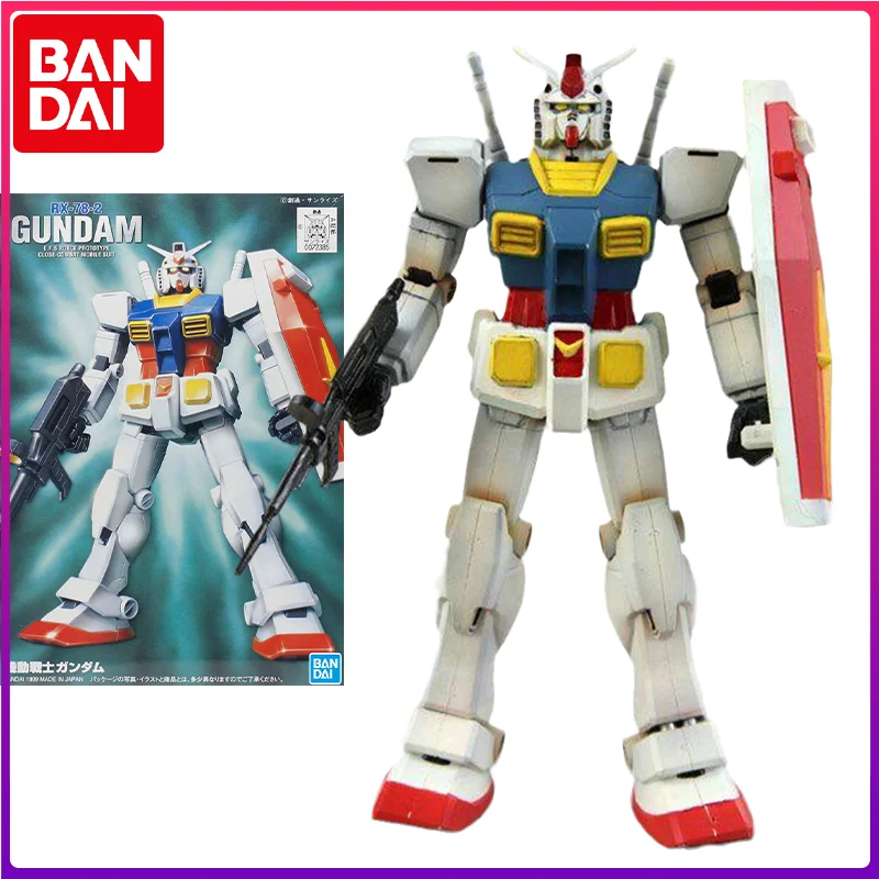 

Bandai Original Gundam Model Kit Anime Figure 1/144 FG-01 RX-78-2 Action Figures Collectible Ornaments Toys Gifts for Kids