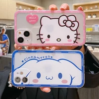 hello kitty angel eyes phone case for iphone 14 13 12 11 pro max mini transparent soft brand silicone high quality cover 2022