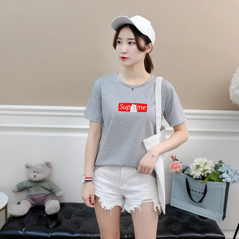 

New T-Shirt For Women’s Casual Lady Tide Female Dress Free Shipping