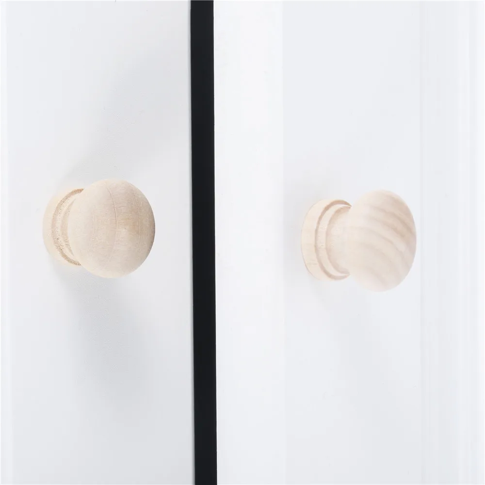 

10 шт., круглые деревянные ручки в форме гриба, 24 х22 мм