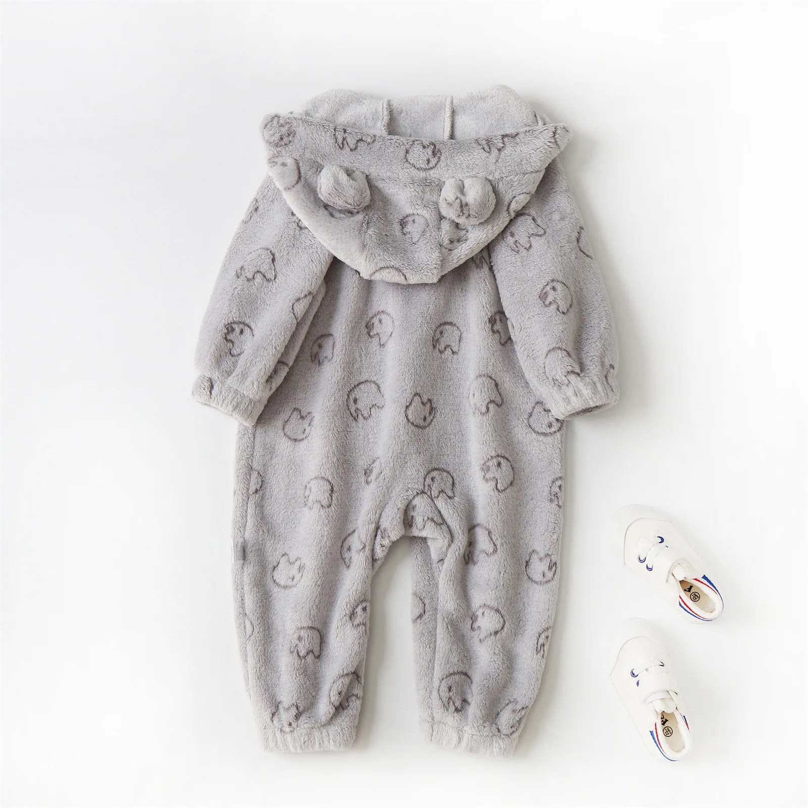 Мягкая одежда для новорожденных фланелевой осенне-зимний комбинезон маленьких