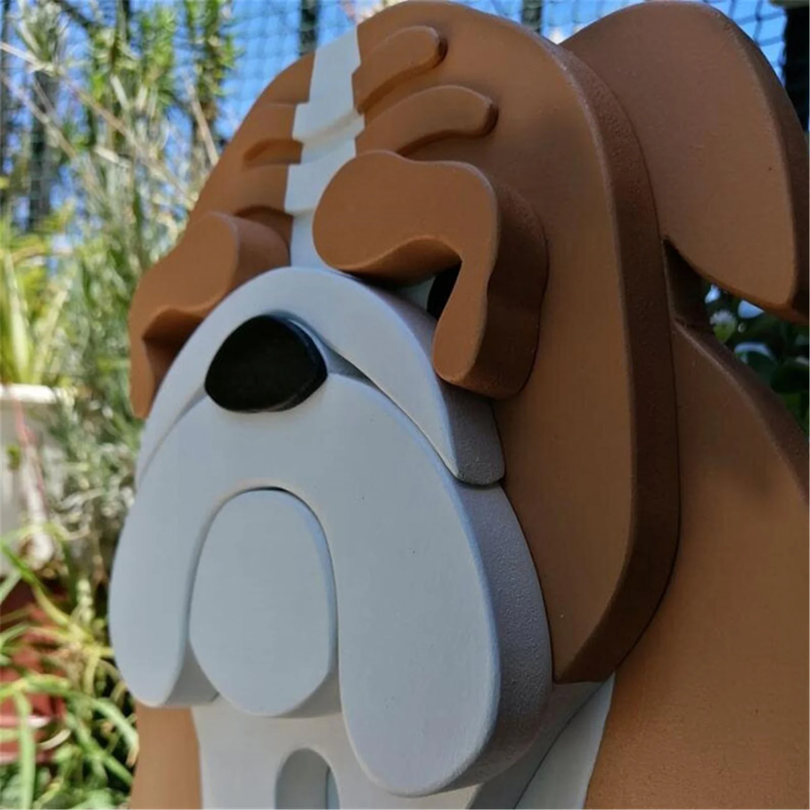 

Pet Plant Potted Stand Dog-Shaped Potted Cute Animal Wood Pot For Home Garden Pet Plant Potted Stand xobw