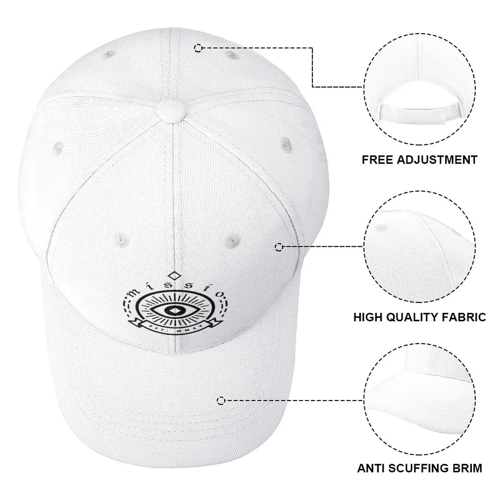 Черная бейсболка с логотипом Missio the Duo забавная шапка большого размера Пушистая