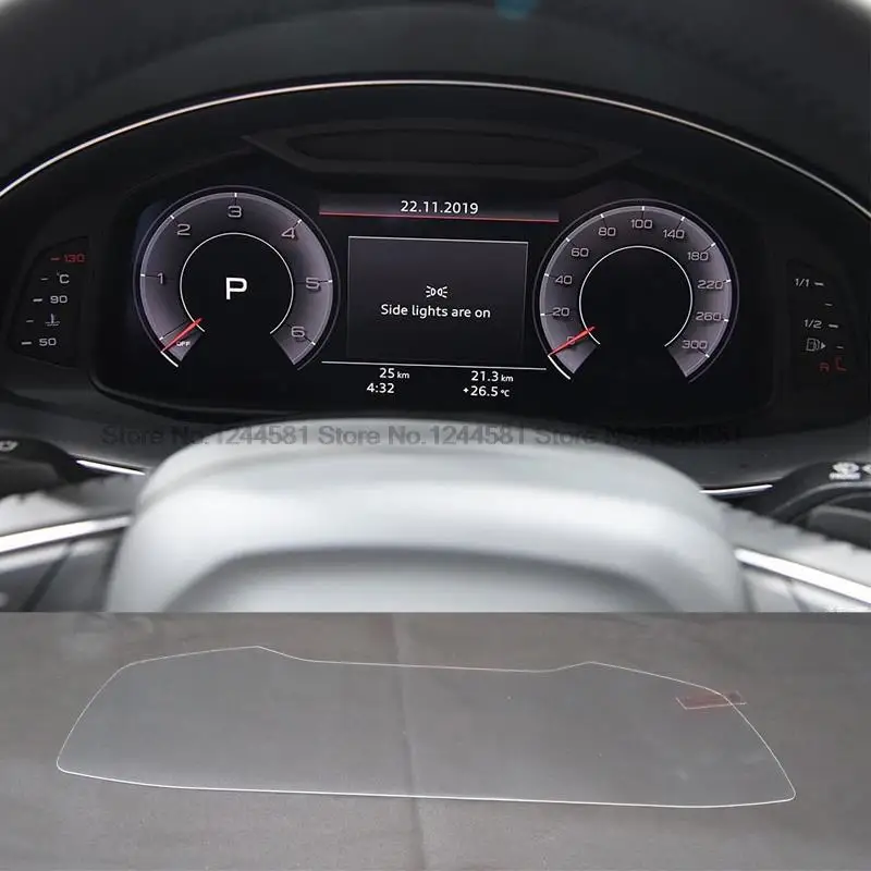 

Протектор экрана из закаленного стекла для Audi Q7 SQ7 4M 2016-2021, мембрана для автомобильной внутренней приборной панели, ЖК-экран