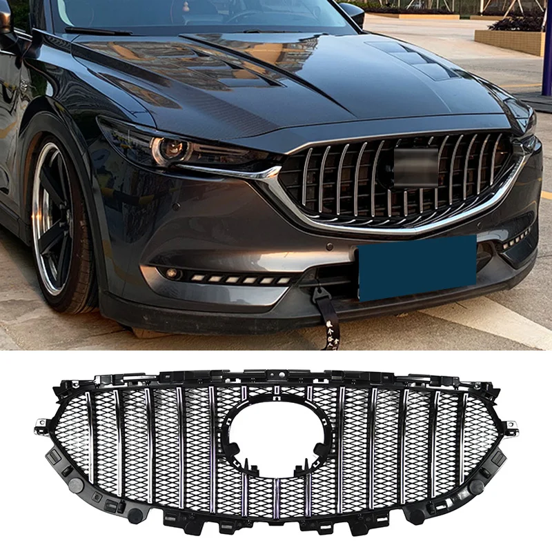 

Решетчатый передний бампер для Mazda CX5 2017 18 19 20 21