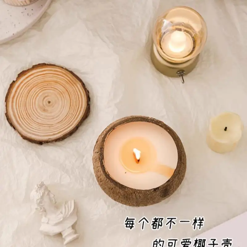 Свечи низкотемпературный кокосовый воск маленький чайный огненная краска