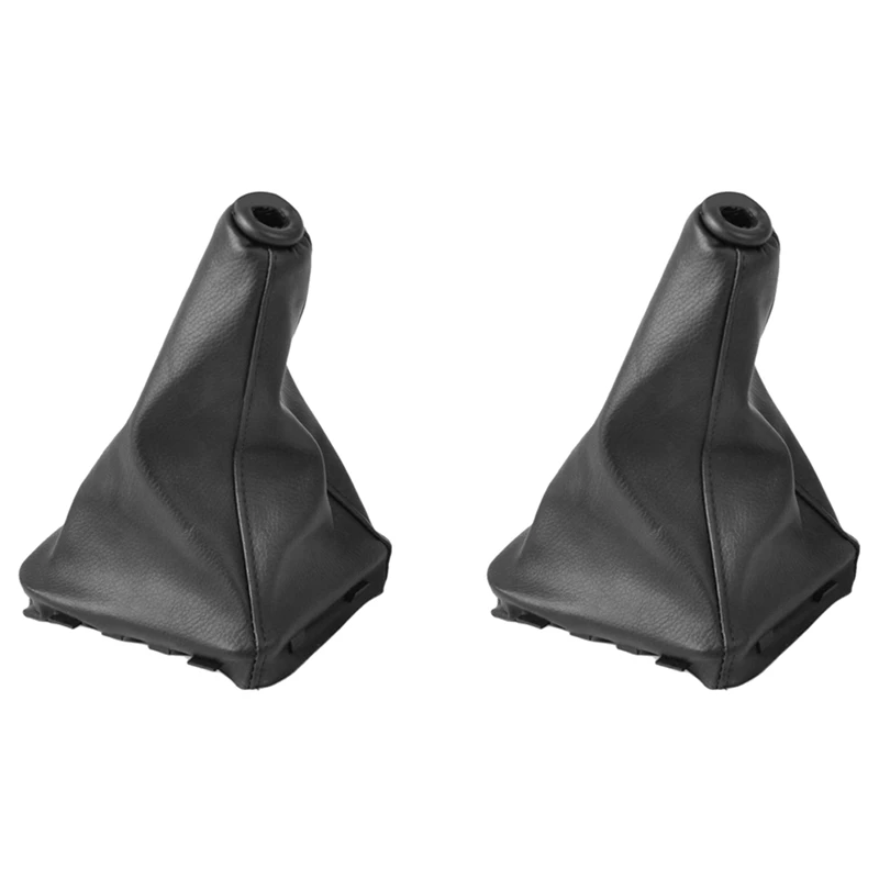 

2X Car PU Leather Gear Boot Gaiter Cover For Hyundai Elantra Avante XD 2002 2003