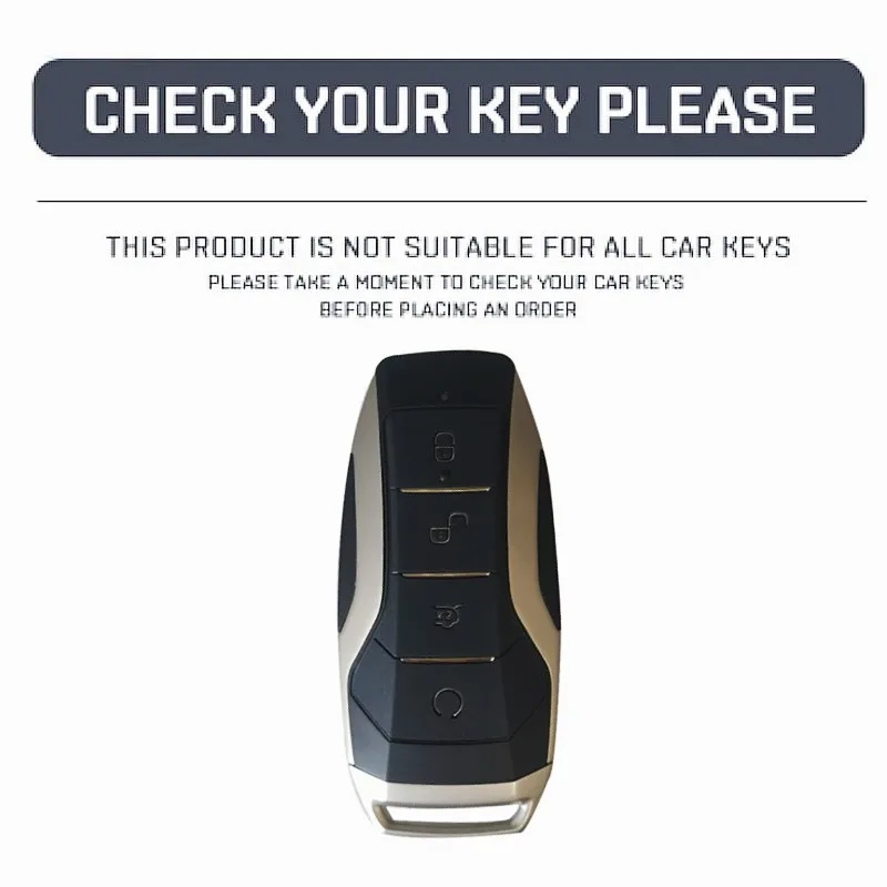 Кожаный металлический чехол для автомобильного ключа BYD Han Ev Tang второго поколения