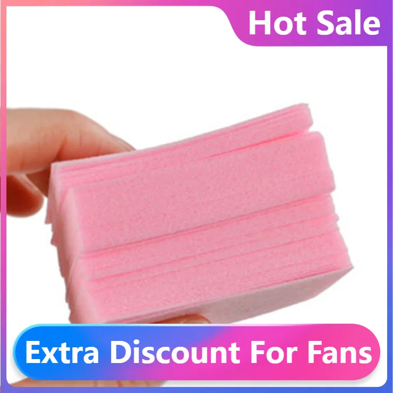 

100 шт., безворсовые салфетки для маникюра и педикюра