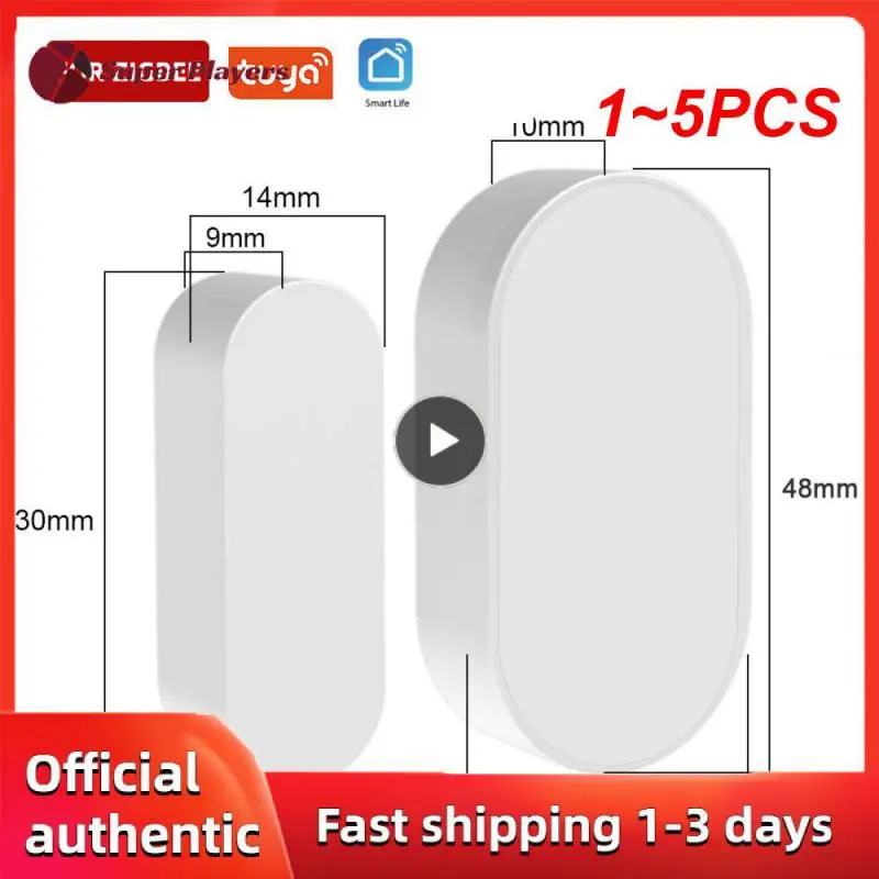 

1~5PCS Tuya 3.0 Smart Door Window Sensor Zigbee2MQTT Detectors Security Protection Smart Life APP Control Via Alexa