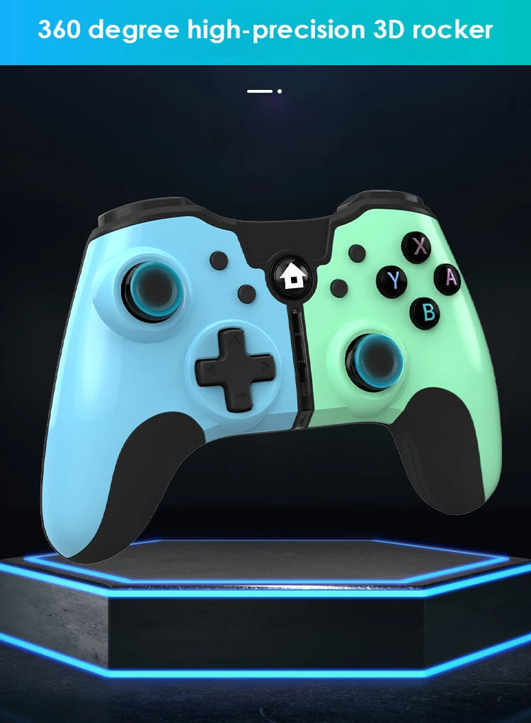 

Wireless Easy To Use High-accuracy Game Handle Support Multiple Shocks Six Axis Gyroscope Game Controller