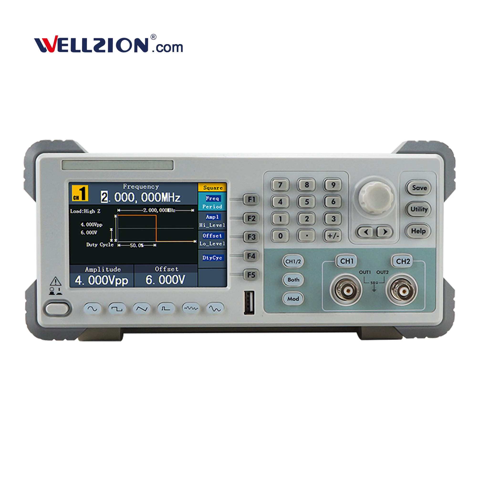 

OWON AG1022F 14 Bits Vertical Resolution Arbitrary Signal Generator