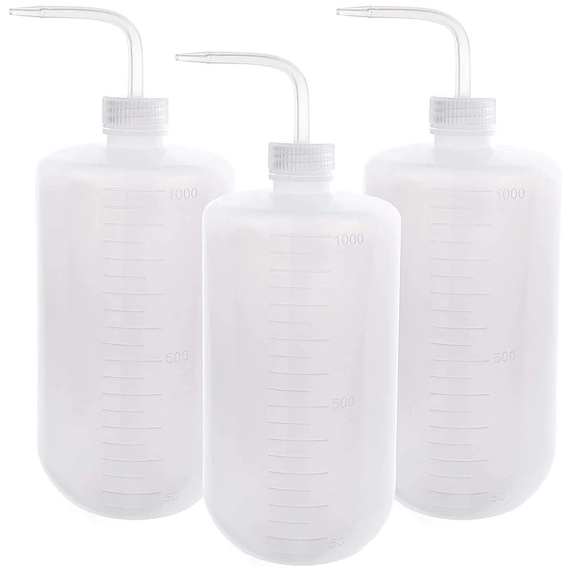 

New 3Pcs 1000Ml Fleshy Pouring Water Bottle Squeeze Bottle, Plastic Squeeze Bottle Elbow Spray Bottle