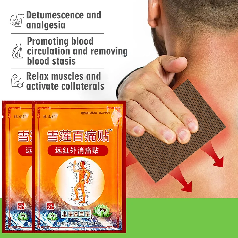 8 шт./упаковка обезболивающие Пластыри для шеи плеч поясницы спины и