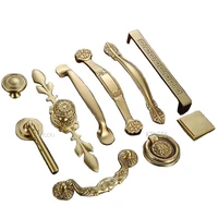 vintage brass gold furniture handle creativity copper cabinet handles kitchen cupboard door pulls drawer knobs european hardware