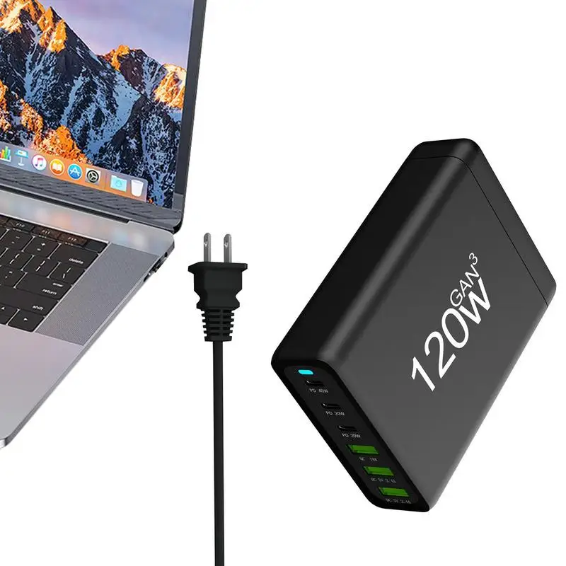 

120W USB C Charger PD Fast Charger Block USB C Power Delivery Wall Adapter For IPhone 14 13 12 Pro Max SE 11 7 8 For Samsung