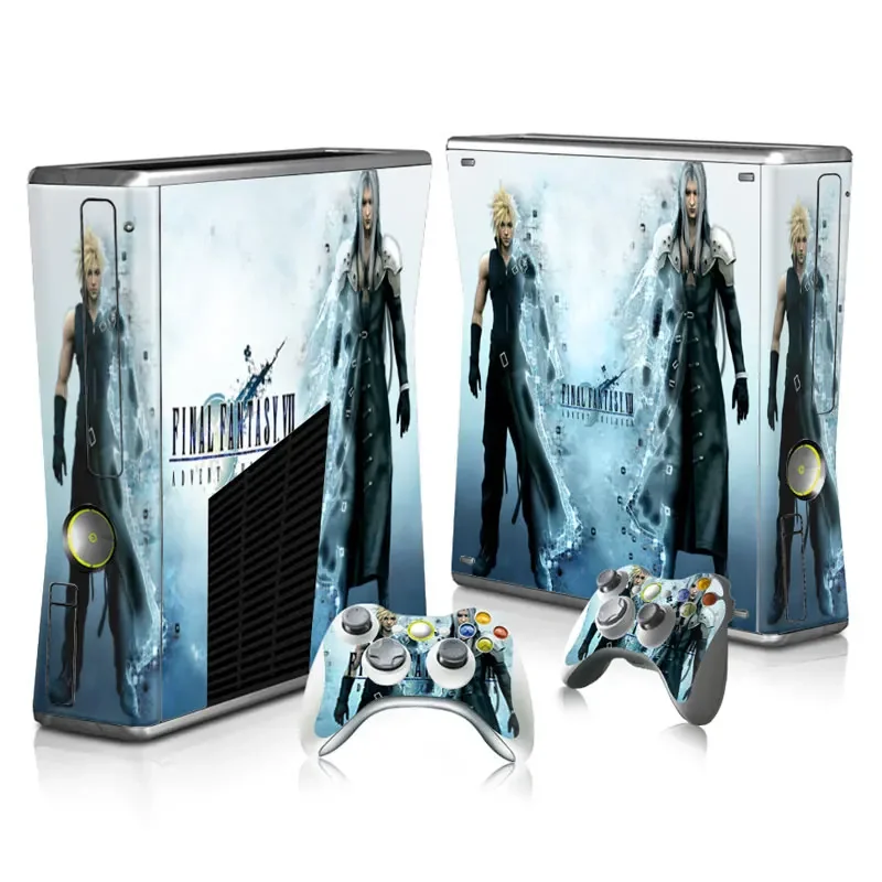 Наклейки для Xbox 360 Slim и 2 скины контроллера