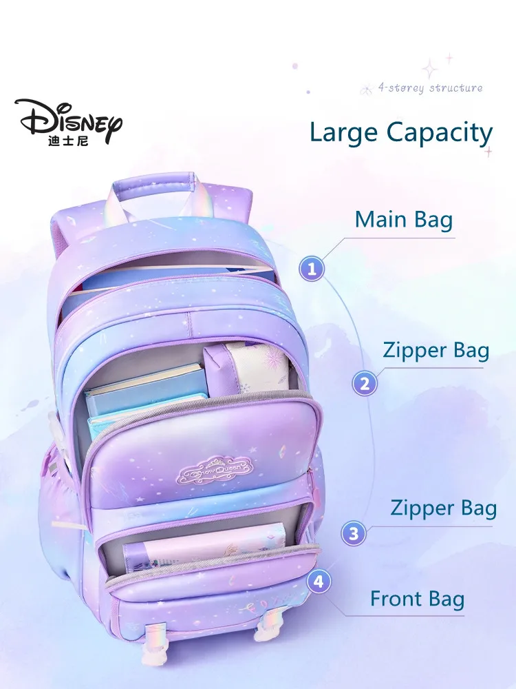 Ортопедический школьный рюкзак для девочек портфель с принтом Холодное сердце