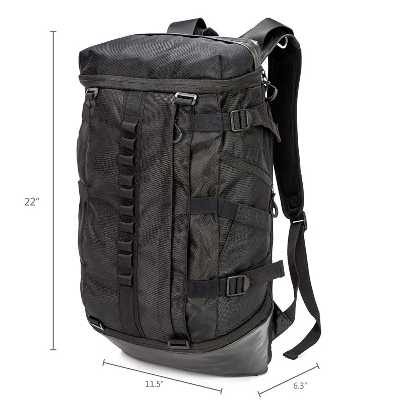 Basketball Backpack with ball compartment School Student Laptop Bookbag Travel Daypack for Soccer Volleyball Football Baseball H