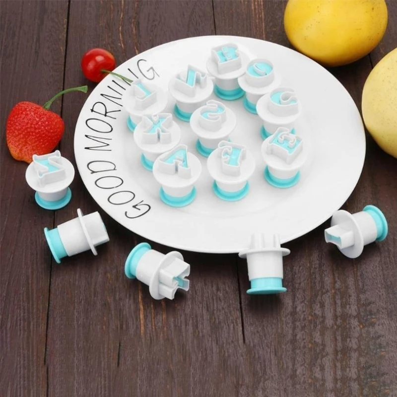 35 шт./24 шт. формы для торта с цифрами алфавита буквы сахарной пасты печенья резак
