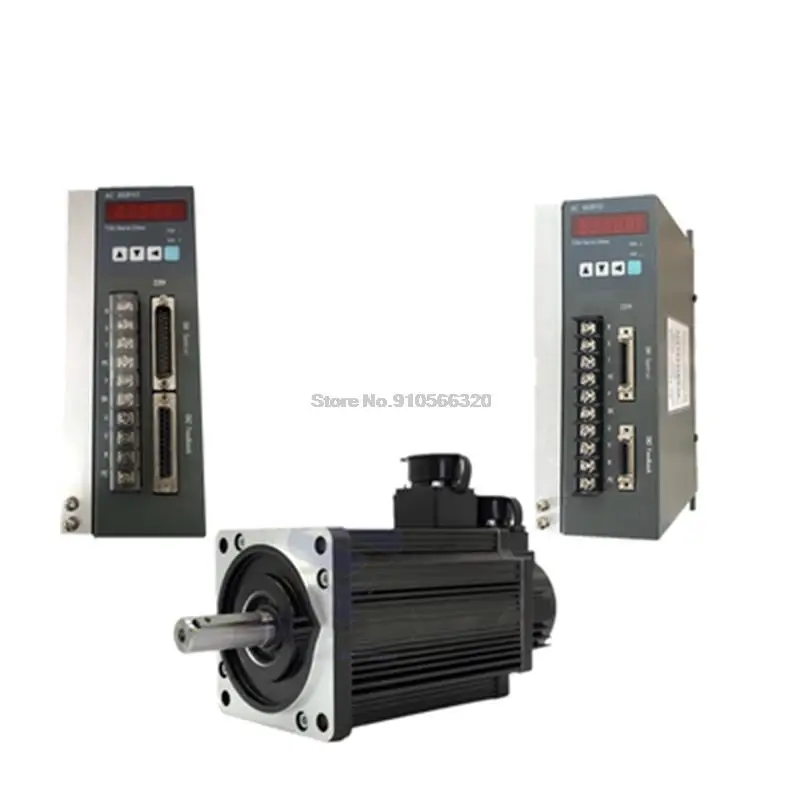 750W Absolute Value Servo Motor Set AC 220V 3000rpm 2.39NM 80ST-M02430 with Drive