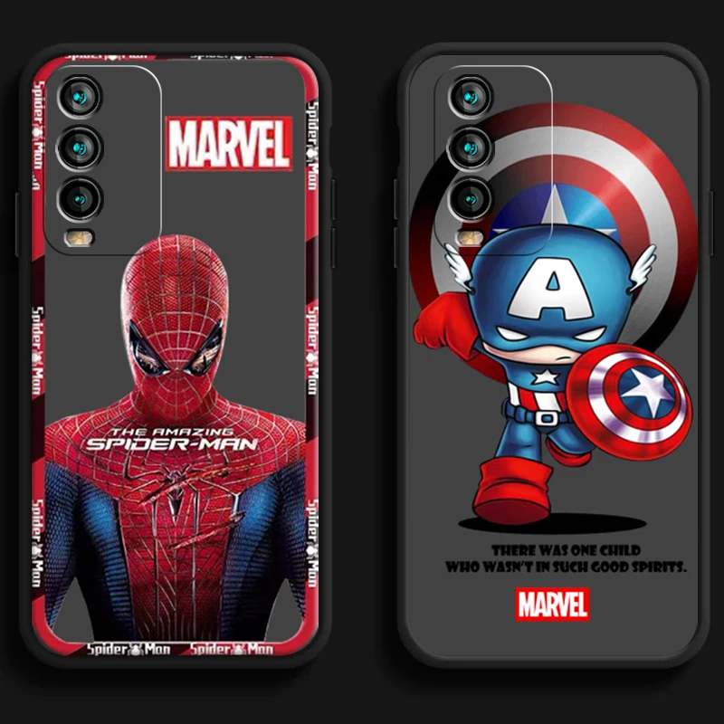 

Marvel Spider Man Hero Phone Cases For Xiaomi Redmi 9 9A 9T 8A 8 2021 7 8 Pro Note 8 9 Note 9T Back Cover Funda Soft TPU