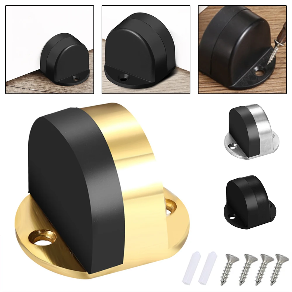 

Bedroom Punch-free Stainless Steel Turtle Top Thickened Floor Suction Indoor Door Strong Magnetic Gear Invisible Mute Door Touch