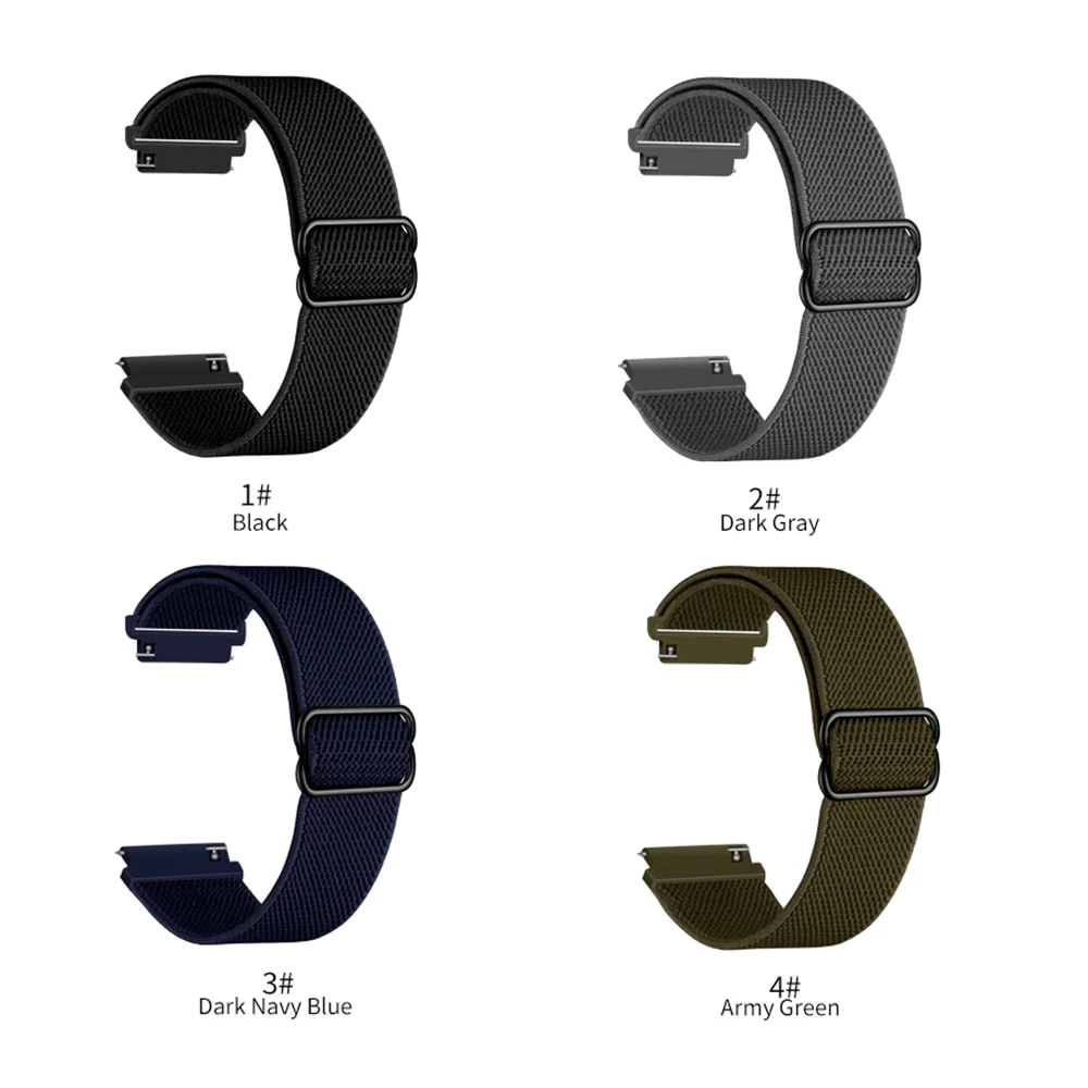 Nylon Solo Loop Strap For Huawei Watch 3 band Fabric Elastic for Huawei Watch3 GT2 Pro 2e 46mm Belt bracelet Watchbands