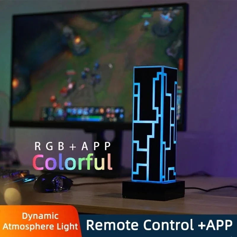 Noxu Musu кубический стол Lmap светодиодные цветные акриловые настольные лампы для