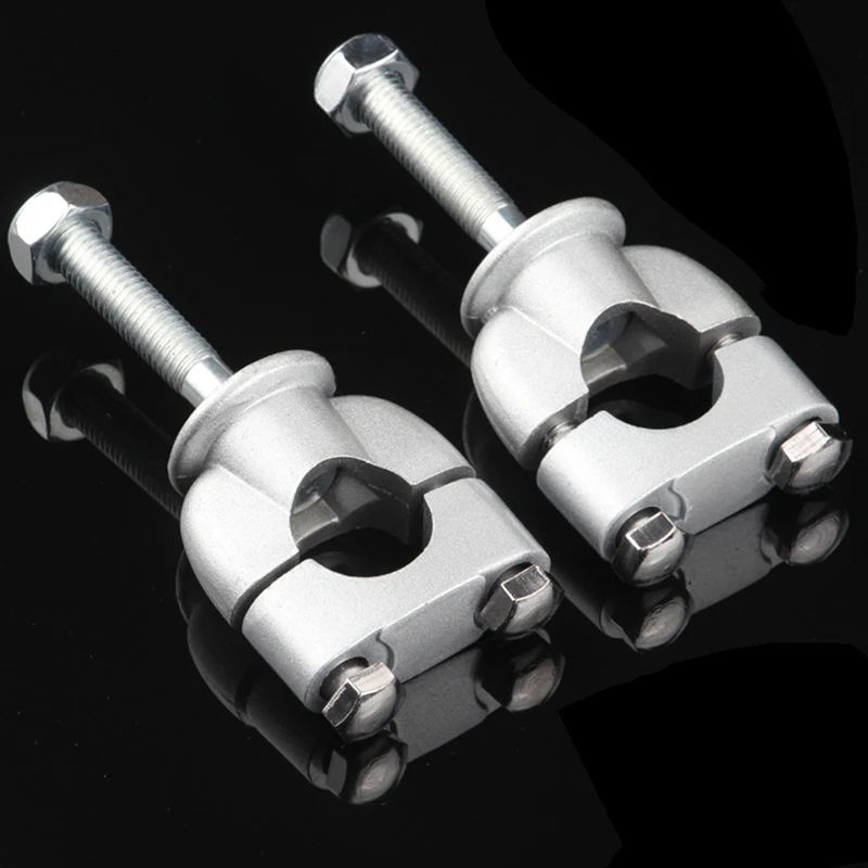 

New 2 Pcs 28mm 1 1/8 Handlebar Bar Mounts Clamps Raiser