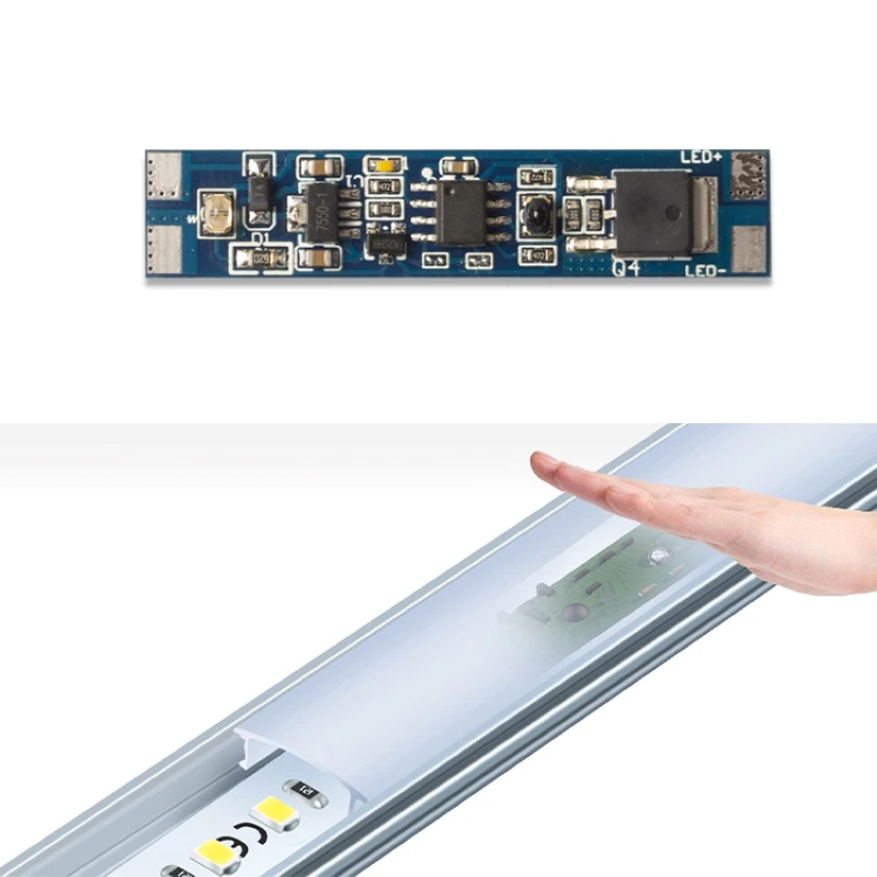 Infrared Hand Scanning 8A Transmissive IC Sensor 12V 24V Hand Scanning Motion Proximity Sensing Switch for LED Light Bar