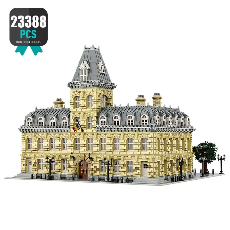 

Moc City French Architecture Palace of Versaillesed World Famous Palace Building Block Street Scene Landmark Model Kid Toys Gift