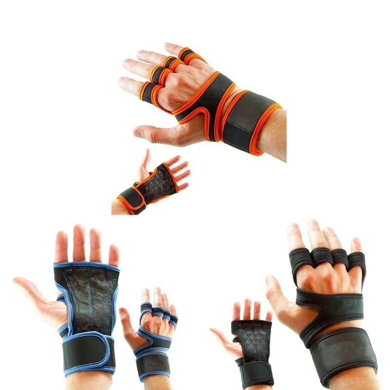 

Накладки для захвата с 4 пальчиковыми петлями, подтягивающие влагостойкие накладки, перчатка для тренировок в тренажерном зале