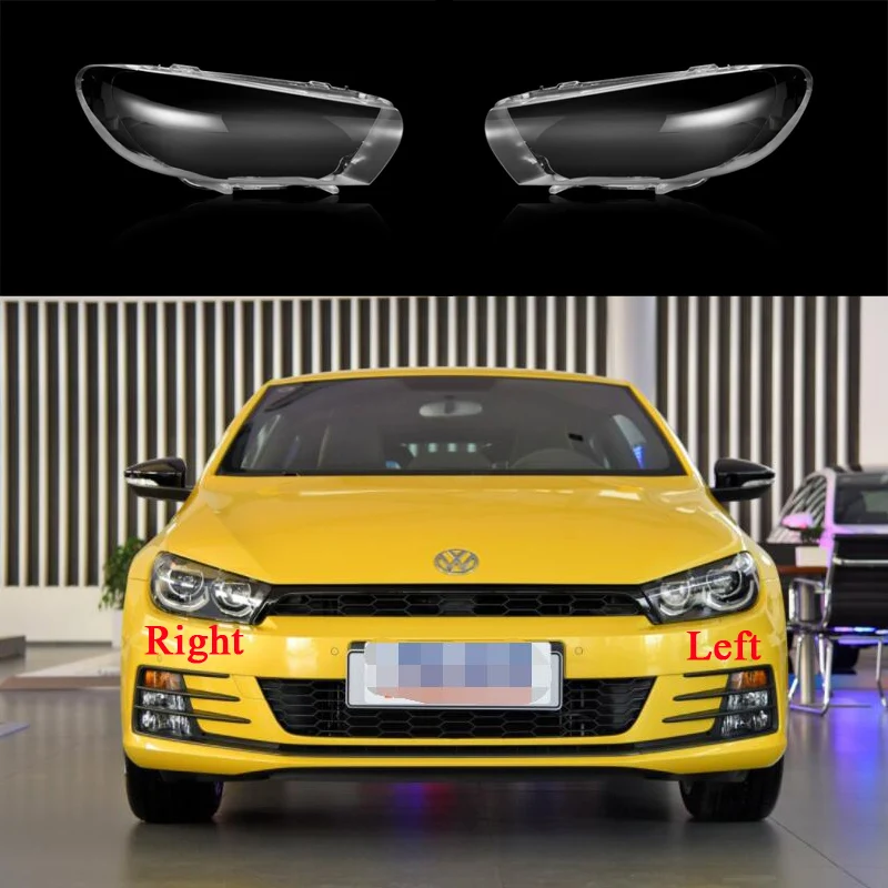 

Use For VW Volkswagen Scirocco 2009-2016 Car Headlight Cover Lens Lampshade Head Light Caps Lamp Shell
