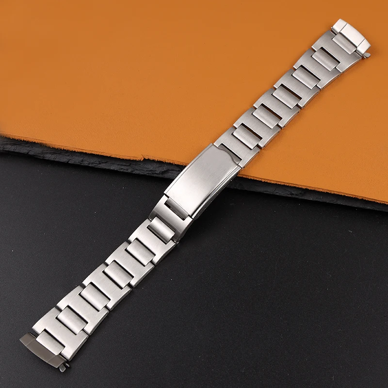 

19mm Stainless Steel Watch Band Replacement Bracelet For 6139 Seiko Chrono