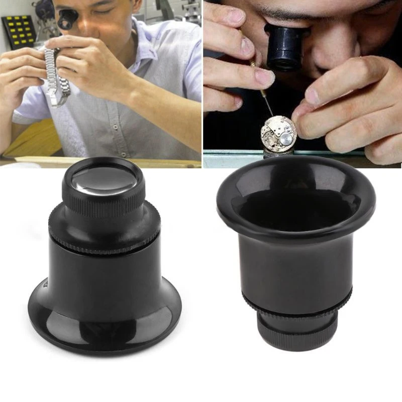 

20X Watch Clock Repair Magnifier Optical Glasses Lens Magnifier Watch Repair Jeweller Detection Identification Loupe Tools